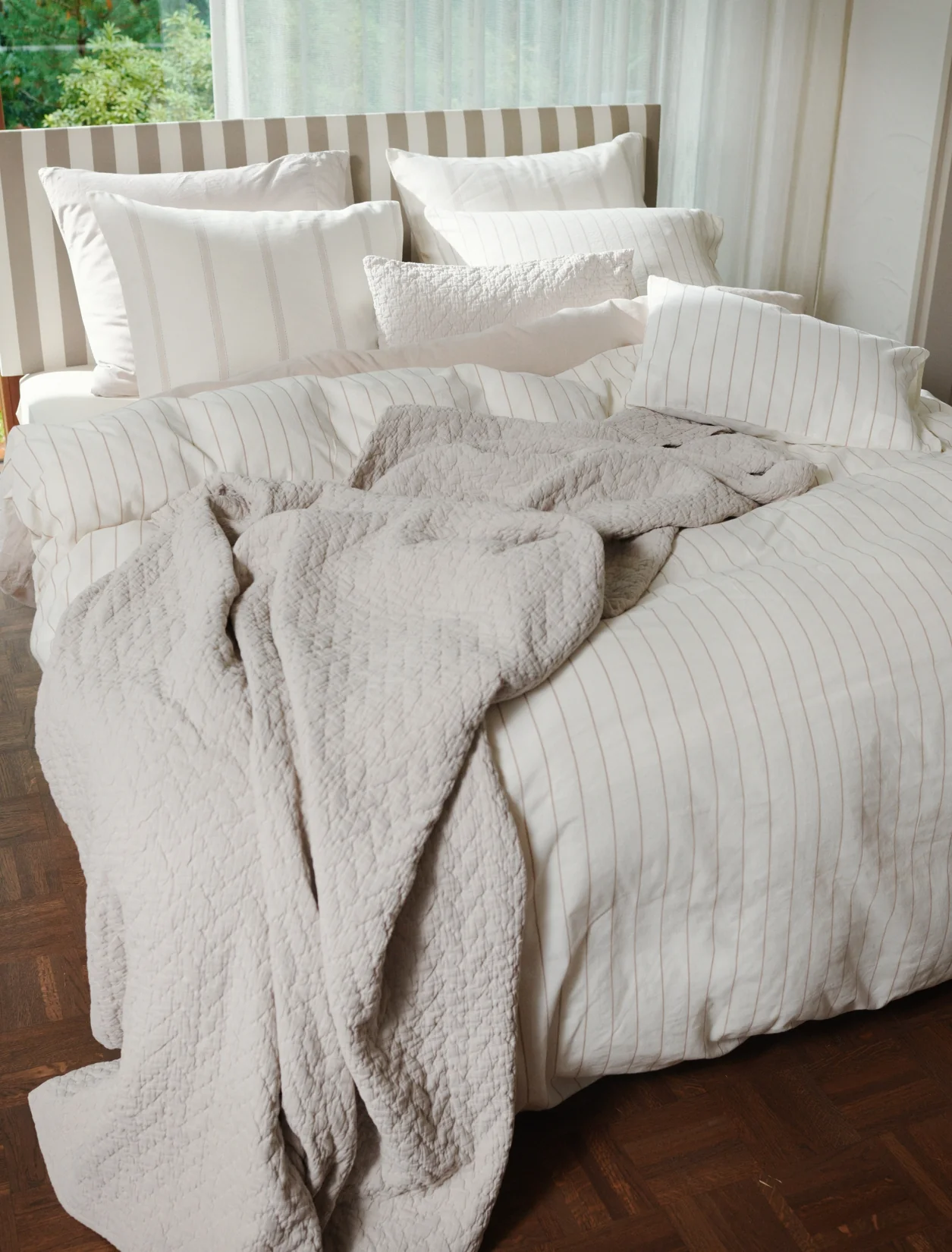 Vandyck Pure Sand Offwhite dekbedovertrek