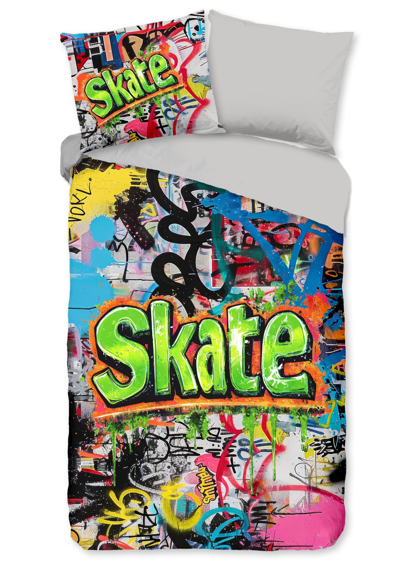 Goodmorning Skate dekbedovertrek kids flanel foto 1